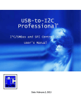 USB-to-I2C DLL User`s Manual