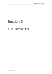 Section 3 : The Tutorials