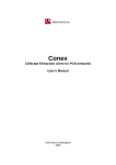 Conex. User`s Manual