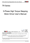 TR Series 5-Phase High Torque Stepping Motor Driver User`s Manual