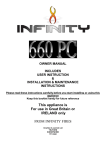 Infinity 660PC Instruction Manual