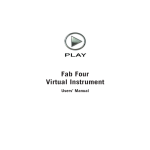 Fab Four Virtual Instrument Manual - Soundsonline