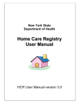 HCR User Manual 3.0 - LeadingAge New York
