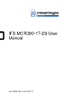 IFS MCR300-1T-2S User Manual