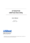UT163/UT165 USB Flash Disk Utility