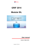 GRIF 2014 Module SIL User manual