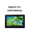 UBISLATE 7C+ USER MANUAL