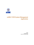 nABLE VOD System Management Application