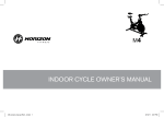 INDOOR CYCLE OWNER`S MANUAL
