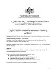 Web Application Pentest - Cyber Security Challenge Australia