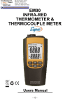 EM90 I-Red Thermometer with T-C Manual