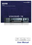 User Manual VXH264D-16