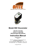 130-76 - Model 900 Viscometer - User Manual