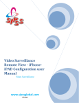 Video Surveillance Remote View - iPhone-iPAD - SIPSS
