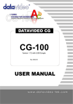 CG-100 User Manual