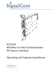 User and Programming Manual