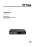 user manual for the TBF-200HD