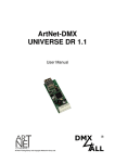 ArtNet-DMX UNIVERSE DR 1.1