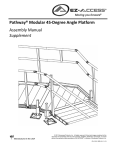 Pathway® Modular 45-Degree Angle Platform Assembly Manual