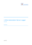 1-Wire Automation Server Logger User Manual