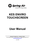 KES Touchscreen User Manual 2009