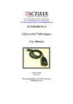 ACT-IR100UD-v2 USB to IrDA SIR Adapter User Manual