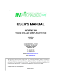 Infiltrex 300 Manual