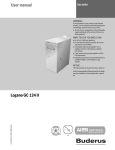 User manual Logano GC 124 II