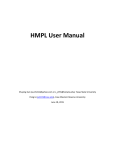HMPL User Manual - Case Western Reserve University