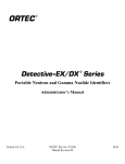 ORTEC Detective-EX/DX Series Administrator`s Manual 931050 Rev