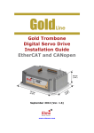 Gold Trombone Digital Servo Drive Installation Guide