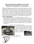 Emission-Related Installation Instruction Manual