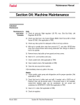 Section 04: Machine Maintenance