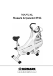 MANUAL Monark Ergometer 894E