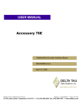 1^ USER MANUAL ^2 Accessory 70E