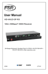 FSR HD-HAUD-SP-R Manual