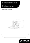 Omega Dishwasher OFI101XA User Manual