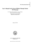 User`s Manual for the Secure Military Message