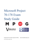 Microsoft Project 70-178 Exam Study Guide