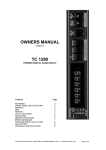 TC 1280/1380 Manual English