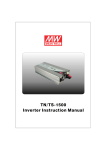 TN/TS-1500 Inverter Instruction Manual