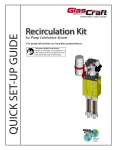 GlasCraft Recirculation Kit Instructions-Parts