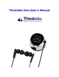 Thinklabs One User`s Manual