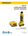 HGE User Manual - Stanley Hydraulic Tools