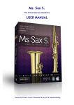 Ms. Sax S. User Manual