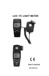 LUX / FC LIGHT METER
