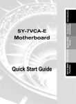 SY-7VCA-E Motherboard Quick Start Guide
