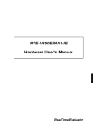 RTE-V850E/MA1-IE Hardware User`s Manual