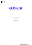 VibWire-108 Manual - Keynes Controls Ltd