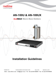 AN-100U & AN-100UX Installation Guidelines